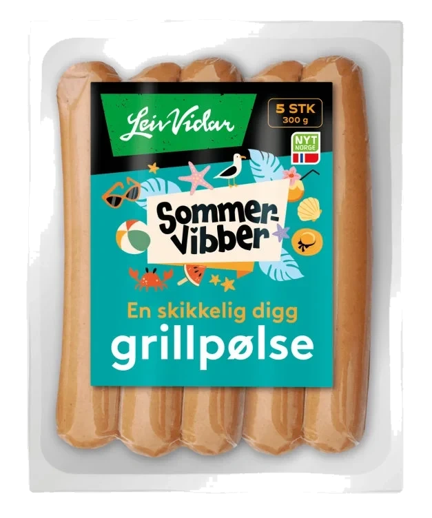 Grillpølser 300g Leiv Vidar Sommervibber