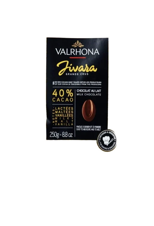 Melkesjokolade 40% Jivara Hjemmebaking 250g Valrhona