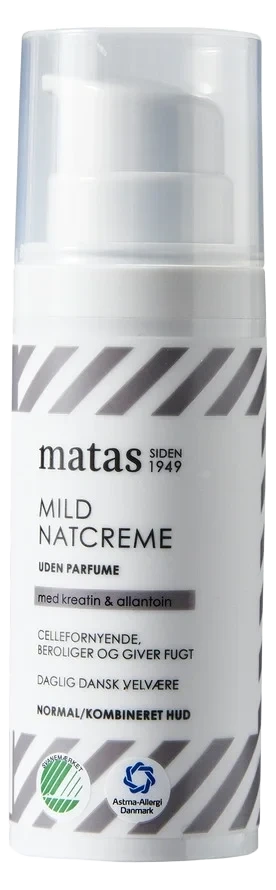 Matas Striber Mild Night Creme Normal/Combination Skin Fragrance Free 50 ml