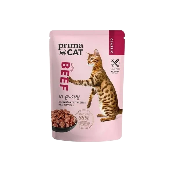 Våtfor til Katt - Beef in Gravy