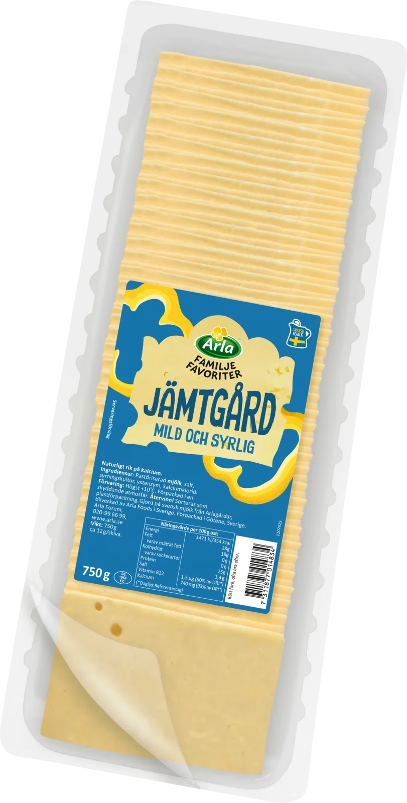 Familjefavoriter Jämtgård skivad ost 28% 750 g