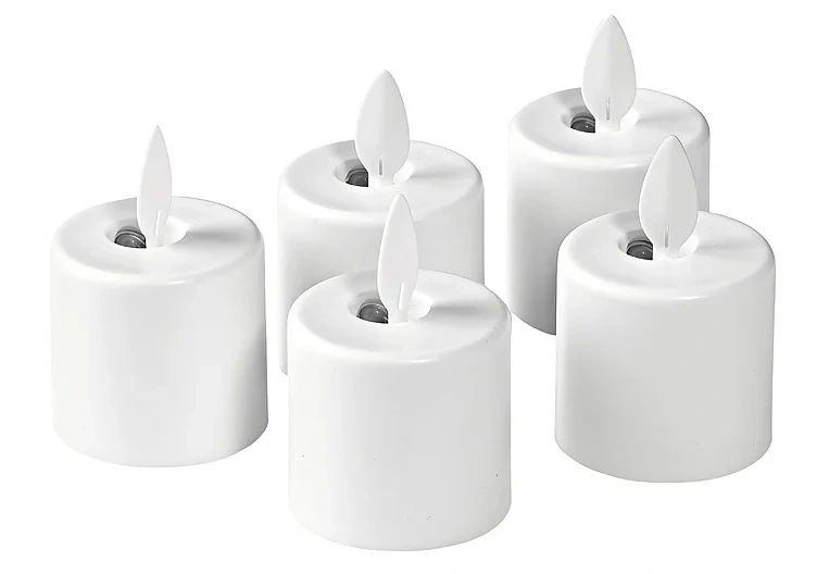 Movingflame led oppladbare reservelys 38x36mm  5stk