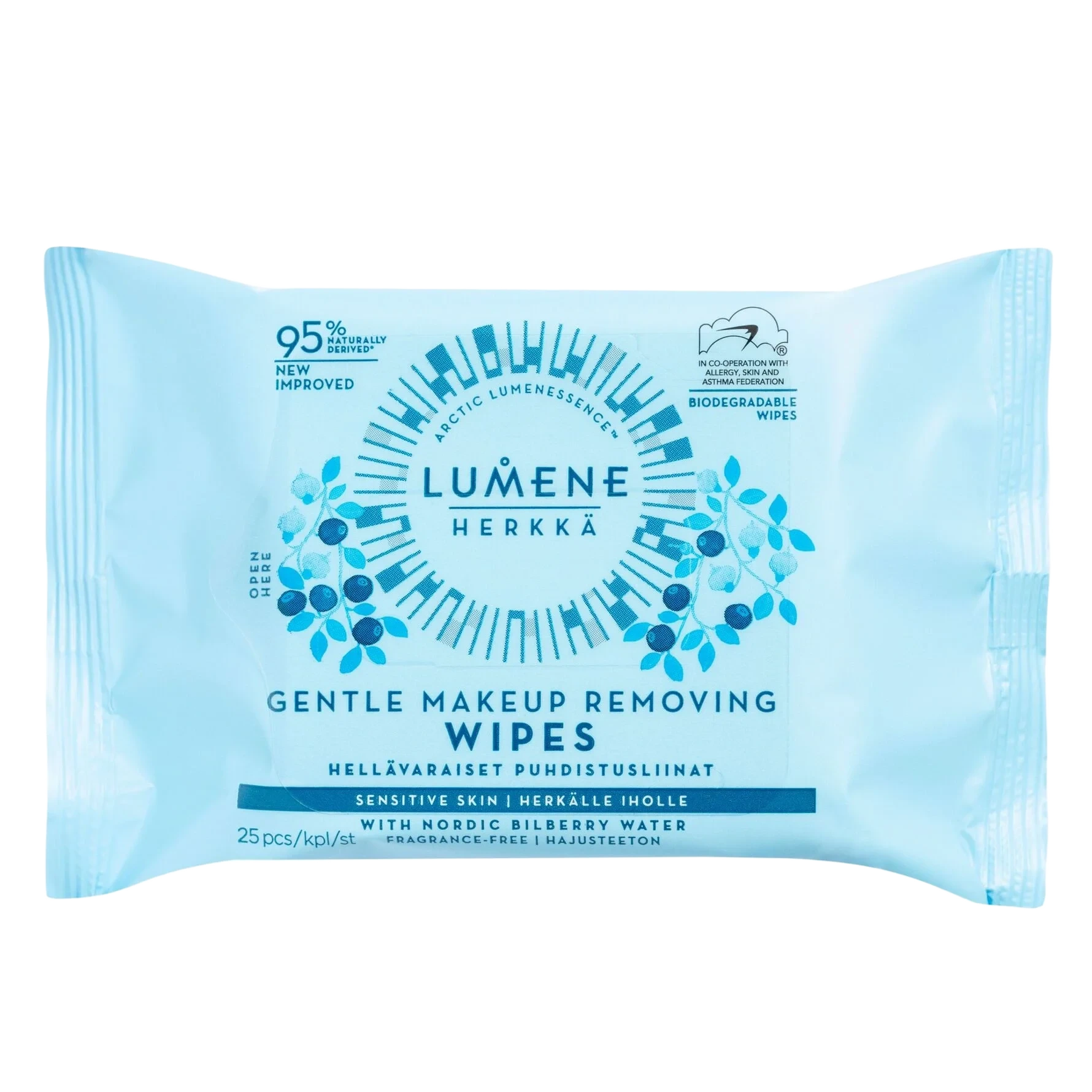 Lumene Gentle Makeup Removing Wipes 25 pcs