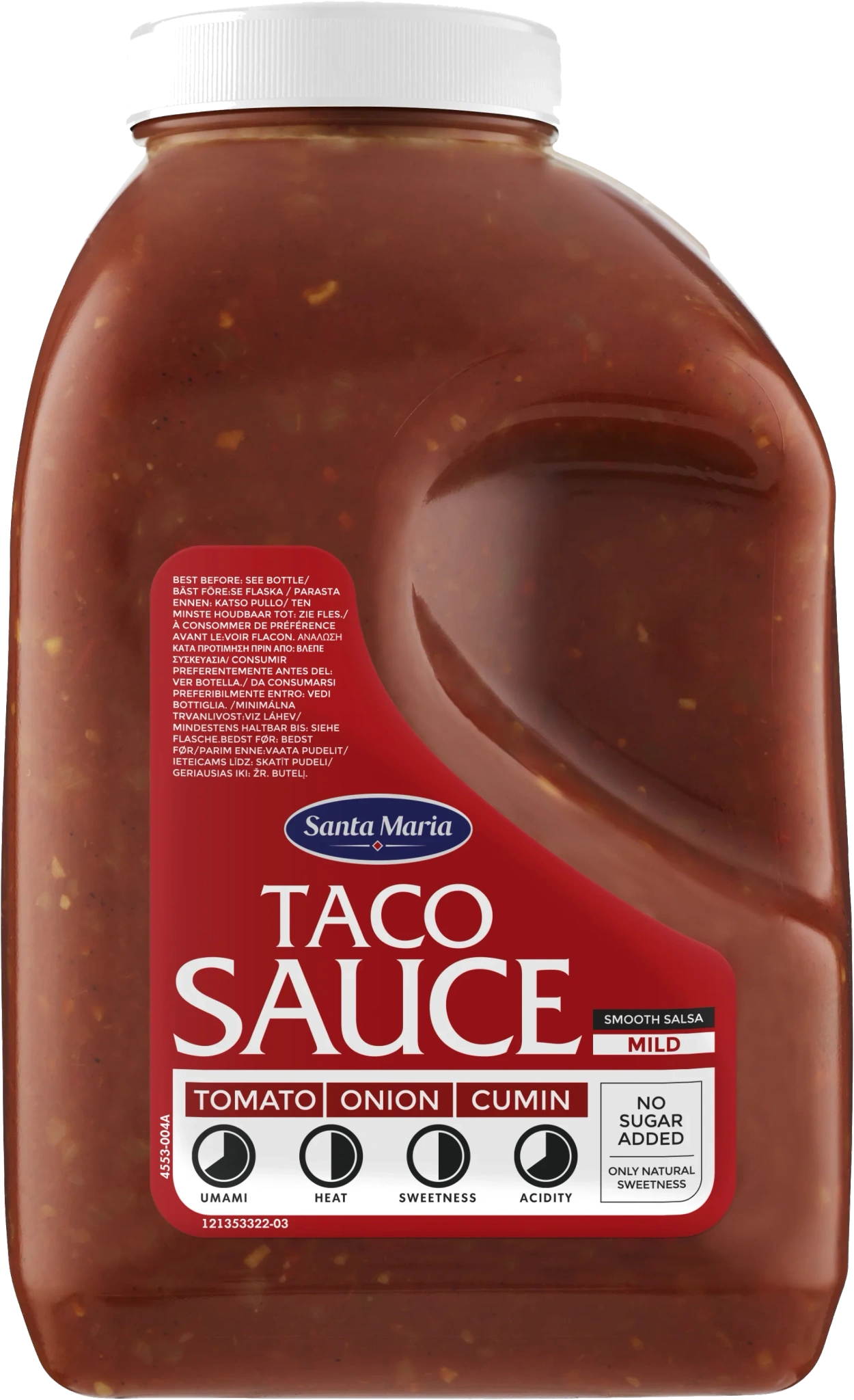 Taco Sauce Mild 3700g Santa Maria