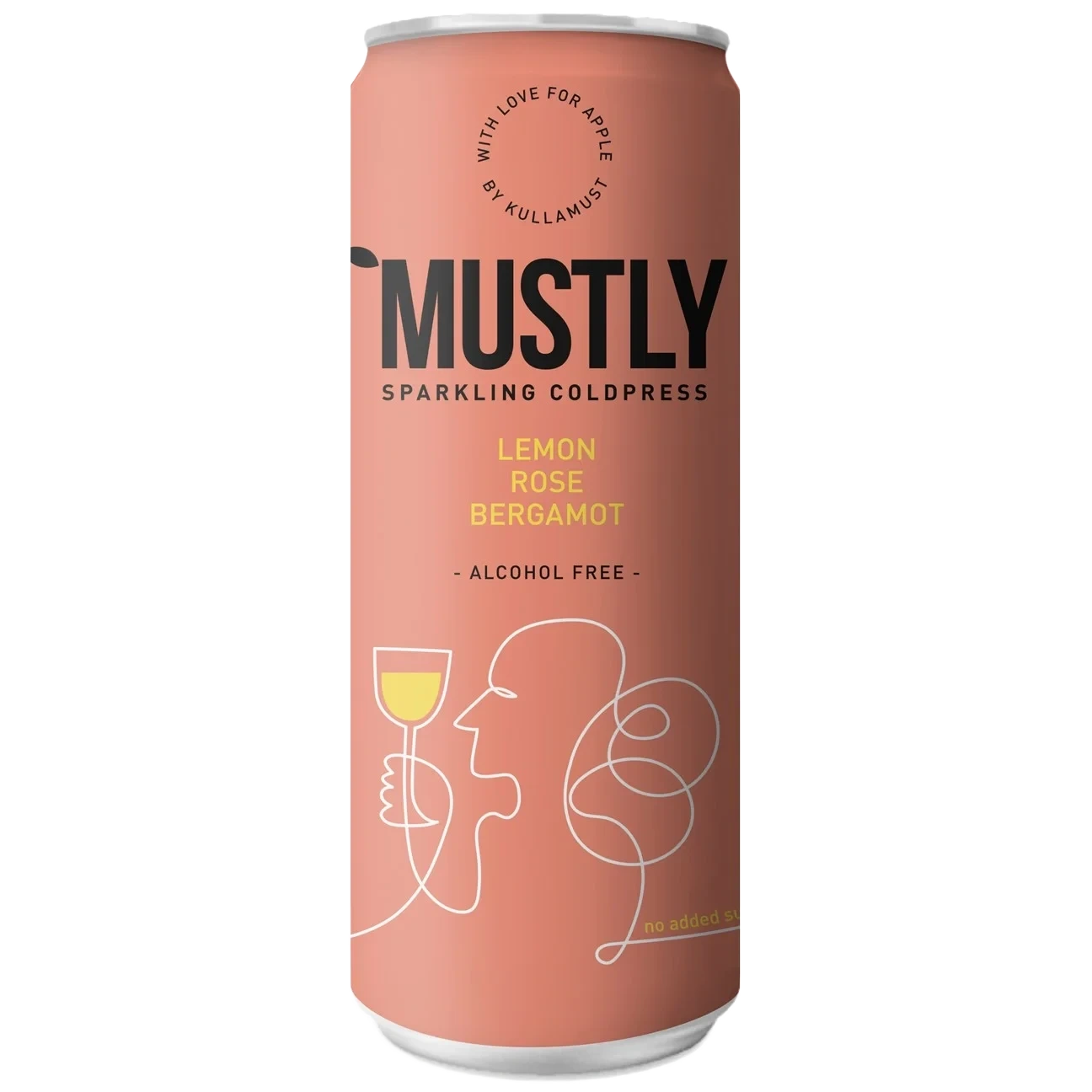Mustly Sparkling Coldpress - Lemon Rose