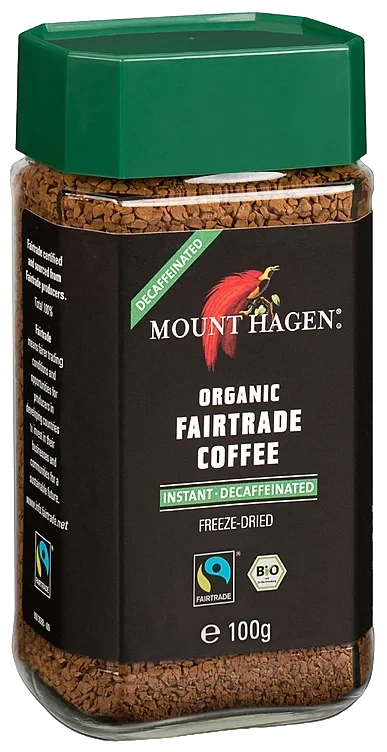 Mount Hagen Instant glass Koffeinfri 100g