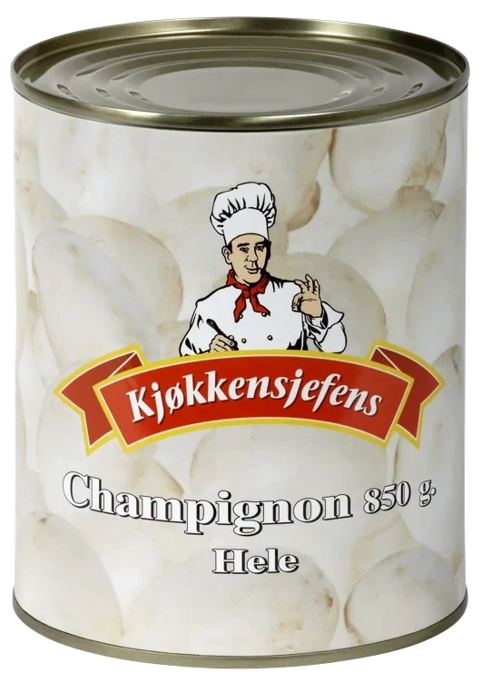 Champignon Hele 800g Kjøkkensjefens