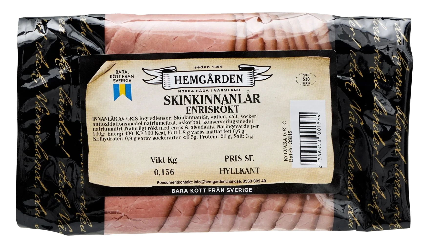 Enrisrökt Skinkinnanlår skiv PB