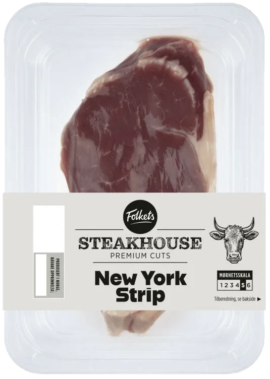 Storfe Newyork Strip Ca300g Folkets