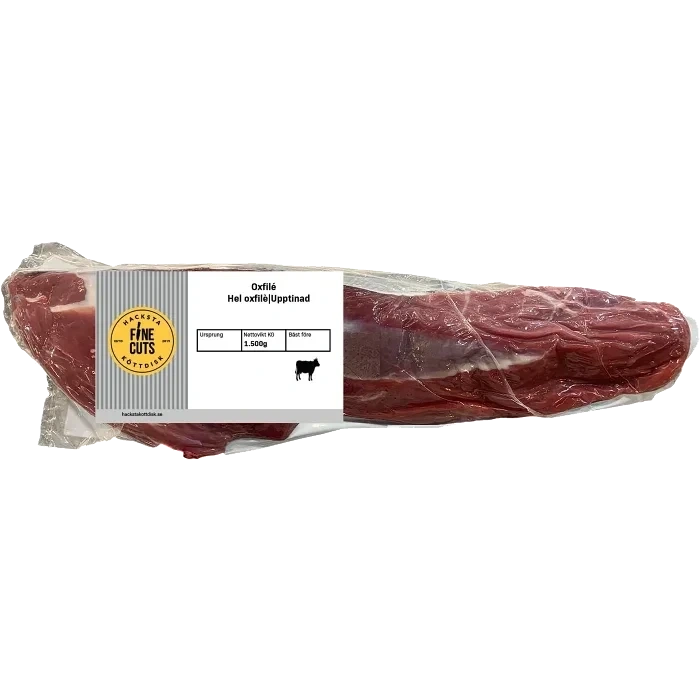 Oxfilé Färsk Hel Frystinad ca 1,5kg Hacksta Köttdisk