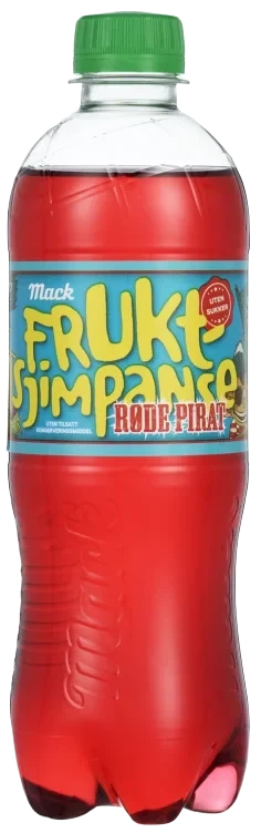 Fruktsjimpanse Røde Pirat u/S 0.50l Fl