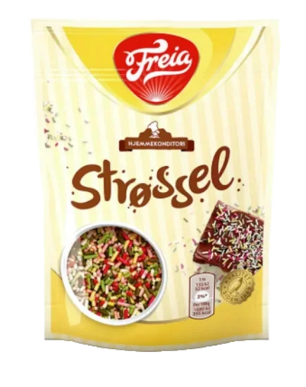 Flerfarget Strøssel 100g