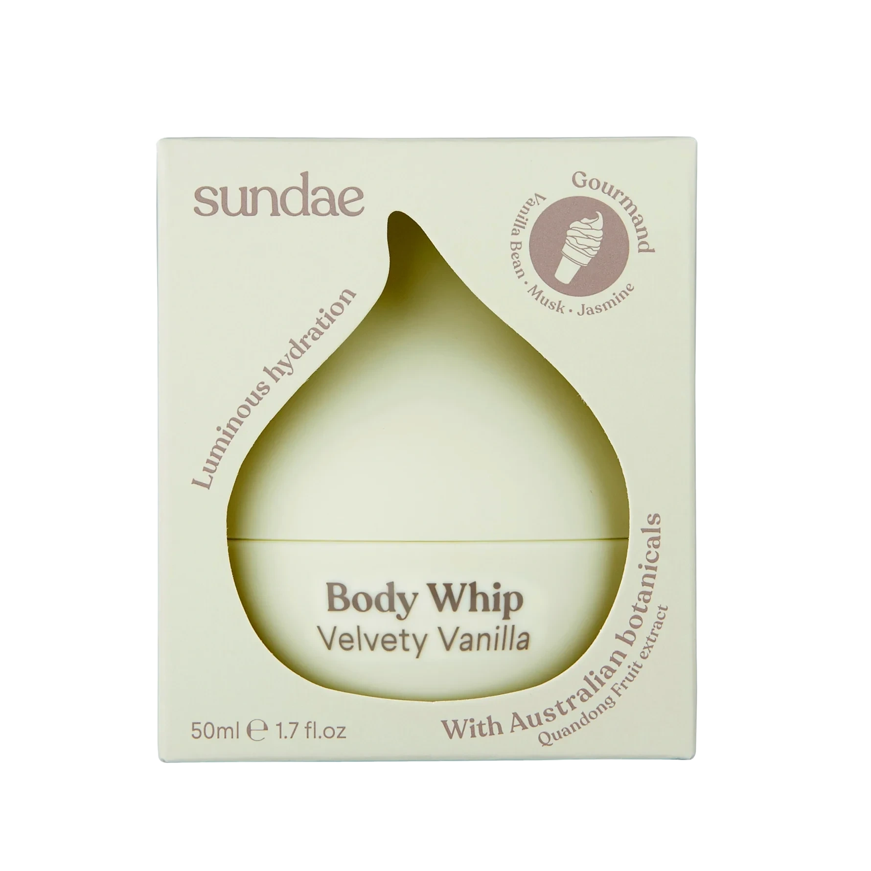 Sundae MINI Velvety Vanilla Body Whip Moisturiser