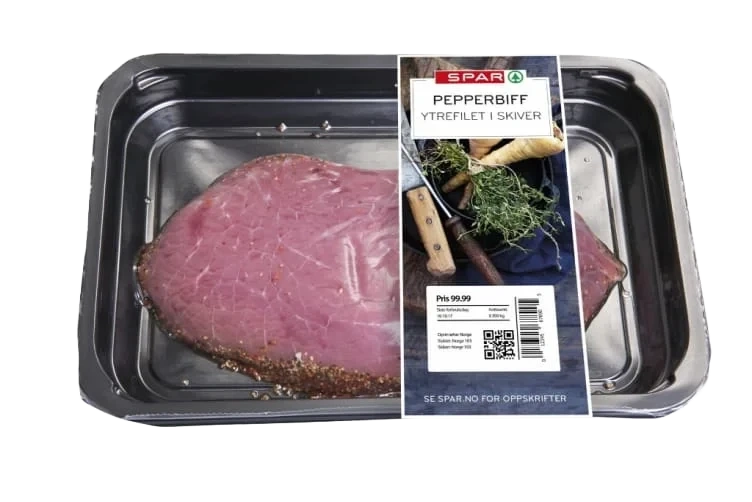 Storfe Pepperbiff skivet Ca400g Spar