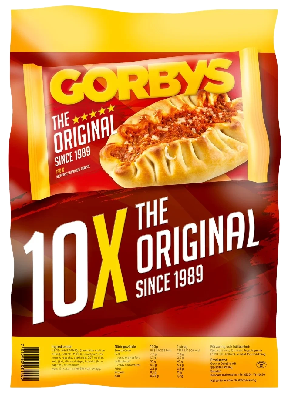 Gorbys Pirog Original 10-pack