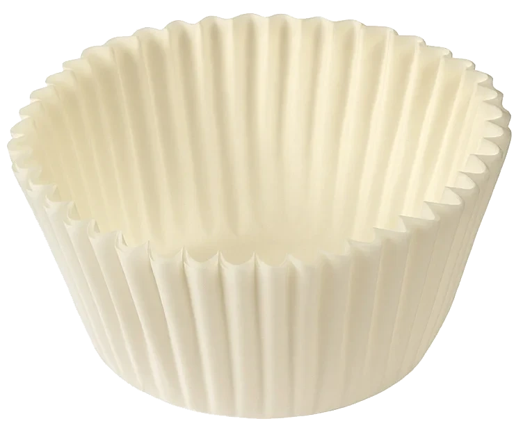 Muffinsformer hvit 75x20mm  1000stk