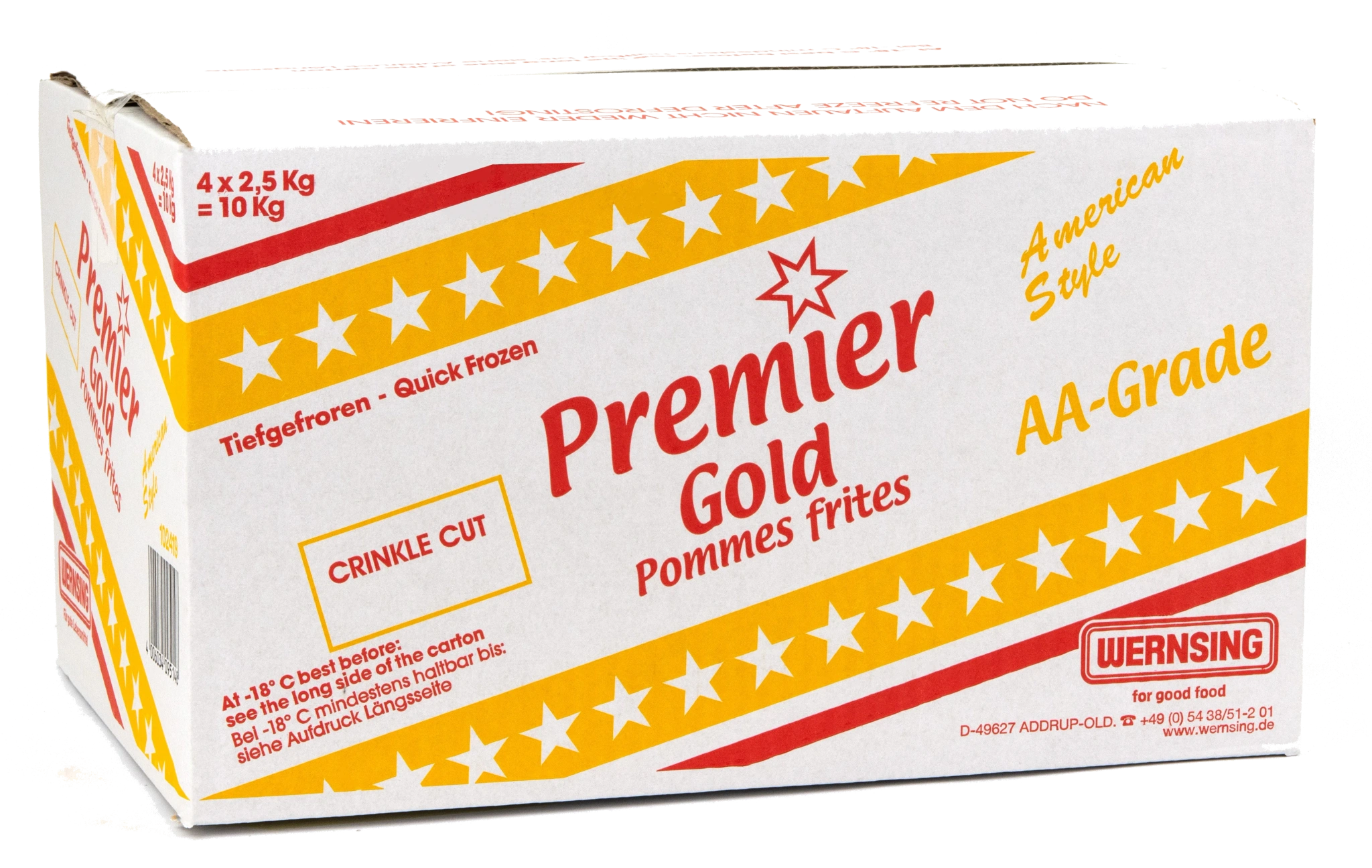 Pommes frites räfflad Premier Gold