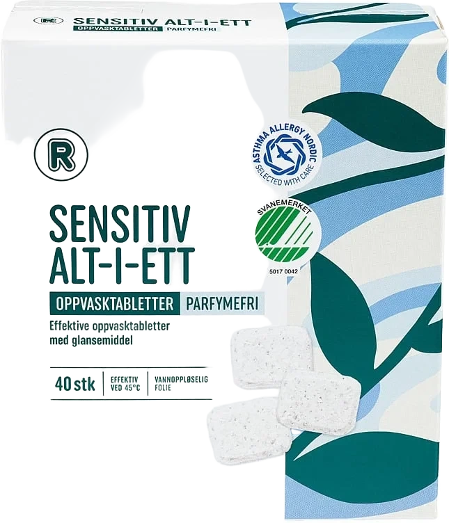 Maskinoppvasktabletter 40stk