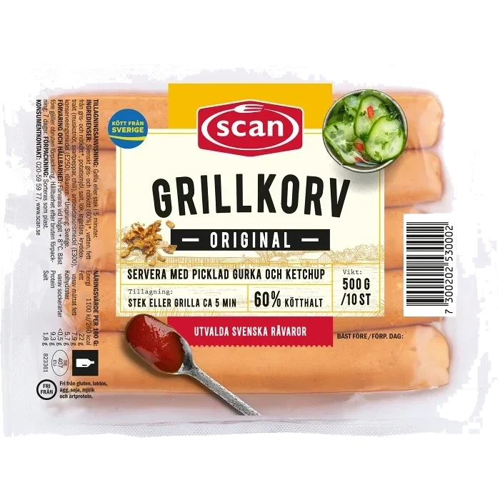 Grillkorv Original 500g Scan