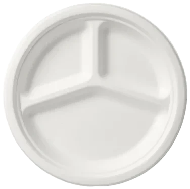 Dine Tall.papp Flat 26cm Fiber Hvit 3r