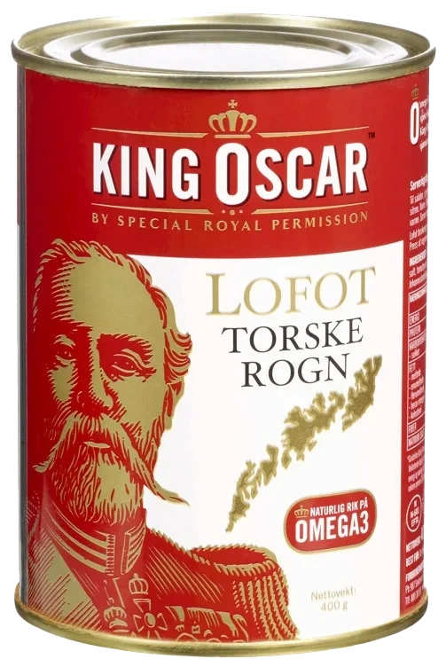 Torskerogn king oscar   *  400g