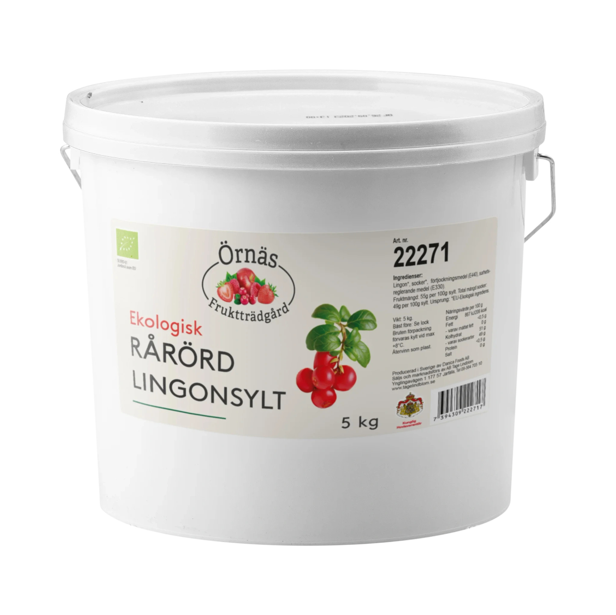 Rårörd Lingonsylt Eko 55% bär