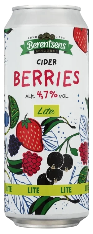 Berries Cider Lite 0,5l boks Berentsens