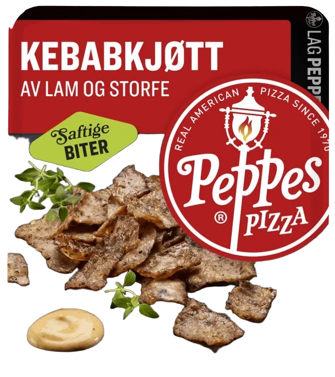 Kebabkjøtt Lam/Storfe 100g Peppes