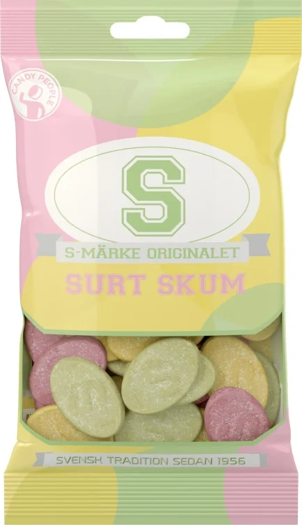 S-märke Surt Skum 70g Candy People