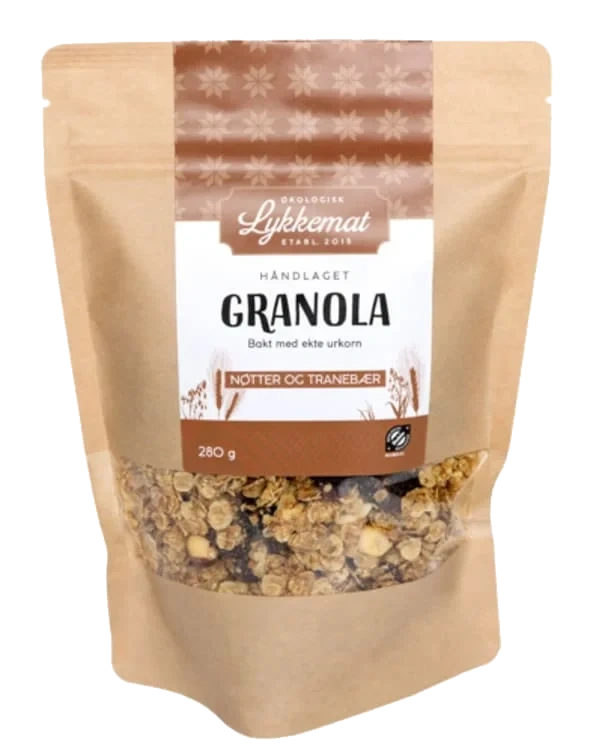 Granola m/Nøtter 280g Lykkemat