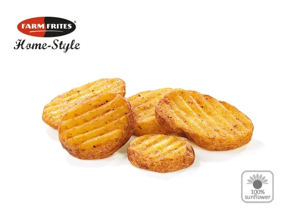 FARM FRITES FROSEN Home-Style Rustika Skivor Kryddig