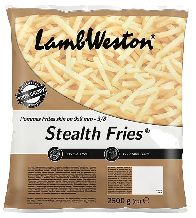 Lamb Weston Stealth Fries Skin-on 4x2.5kg