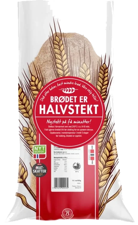 Møllebrød Halvstekt 650g Landeveis