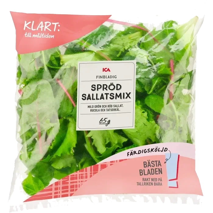 Sallatsmix Finbladig Spröd Sköljd 65g ICA