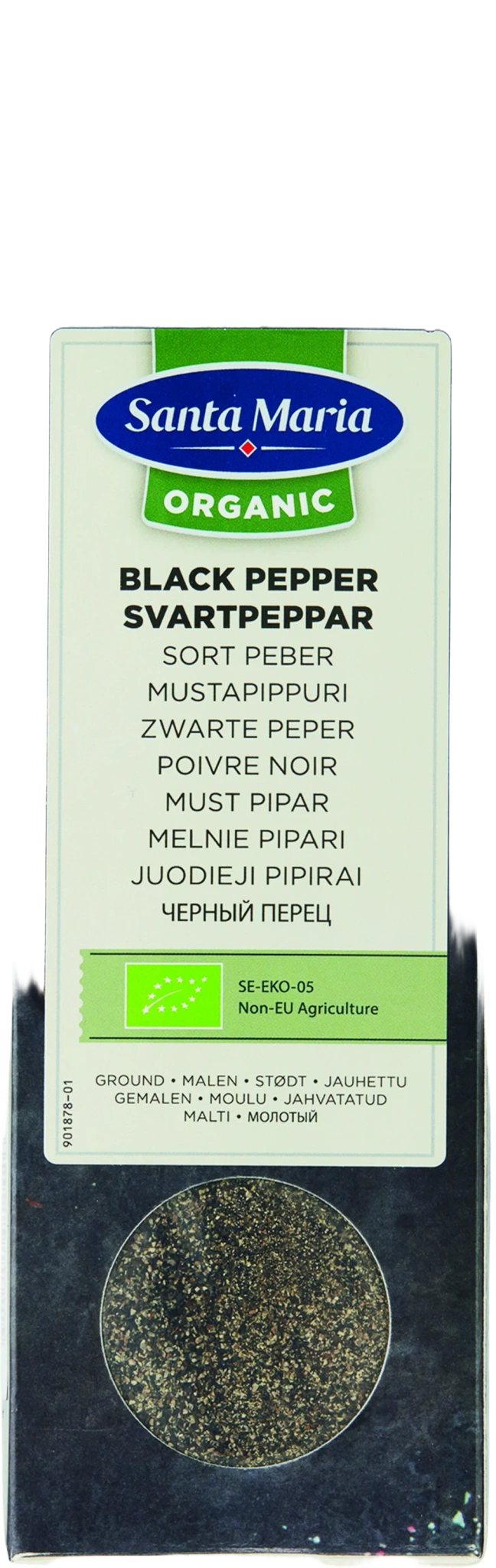 Svartpeppar Malen Organic