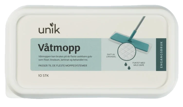 Våtmopp 10stk Unik