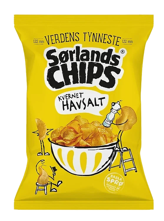 Sørlandschips Havsalt Verdens Tynneste 230g