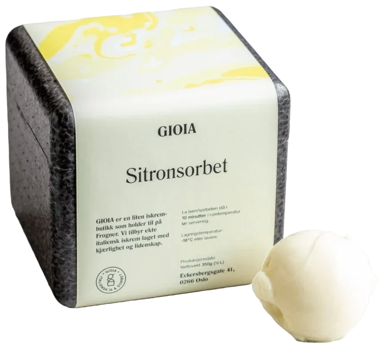 GIOIA Sitronsorbet 0.5L