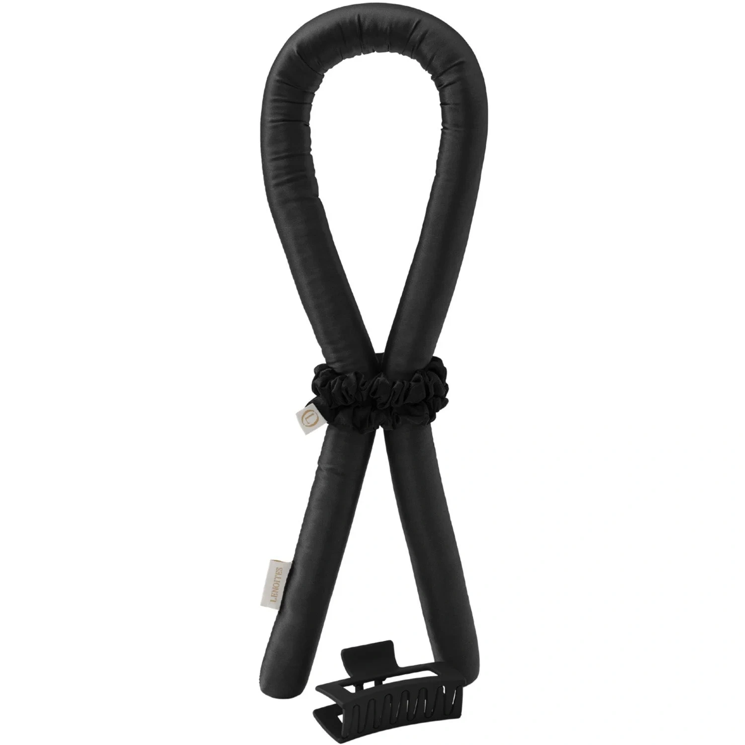 Lenoites Heatless Curls in Mulberry Silk Black, Small