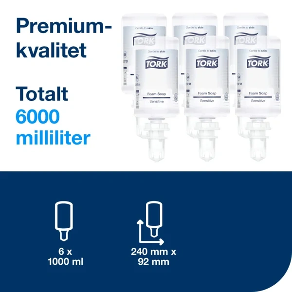 Tork Skumsåpe Premium X-mild S4 6x1l 520701