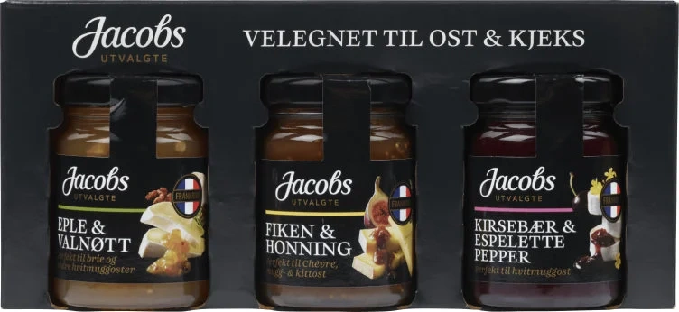 Syltetøy til Ost 3x110g Jacobs Utvalgte