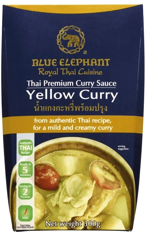 Curry Sauce Yellow 300g Blue Elephant
