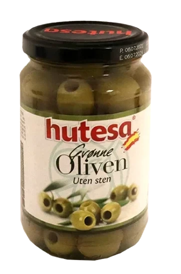 Hutesa Grønne Oliven uten Stein