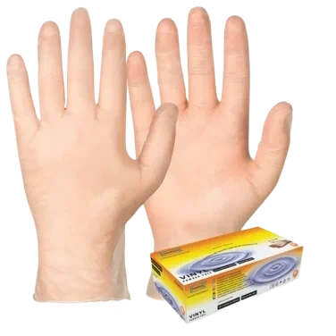 Vinylhandske opudrad strl L