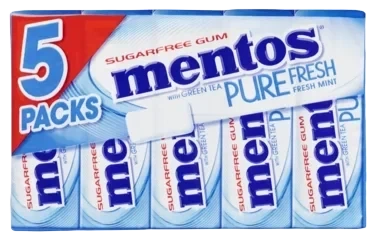 Mentos Gum Pf 5mp Fresh Mint 66g Pvm