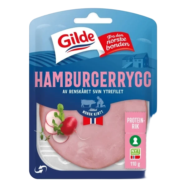Hamburgerrygg 110g Gilde