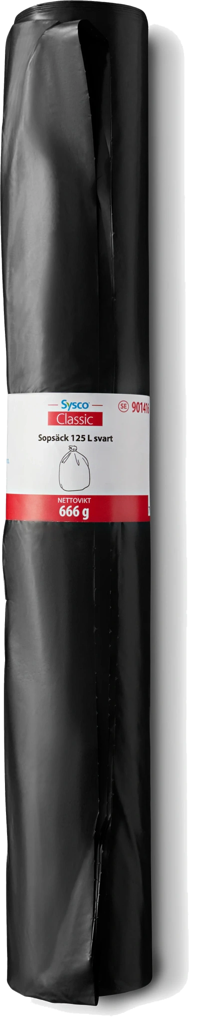 Sopsäck Coex 125L 40my Svart