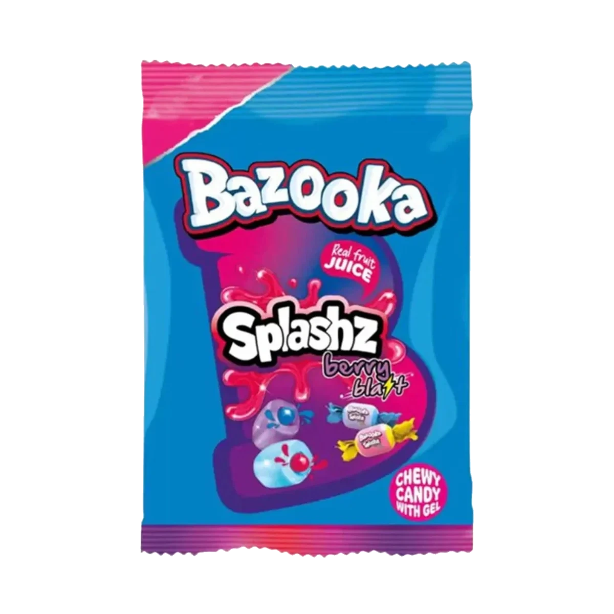 Bazooka Splashz Berry Blast 120 g