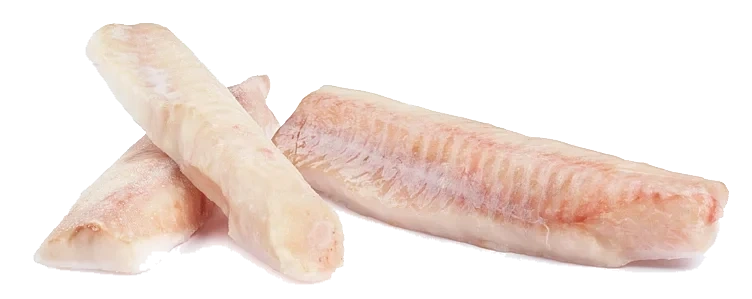 Alaska pollock loins 140-160g 10% glasering   2,5kg