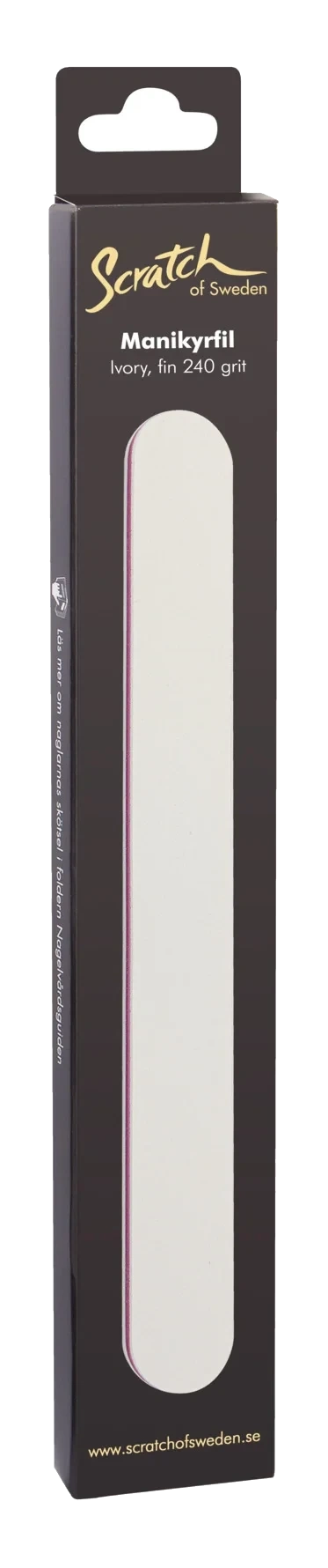 Scratch Nails Manicure File Ivory